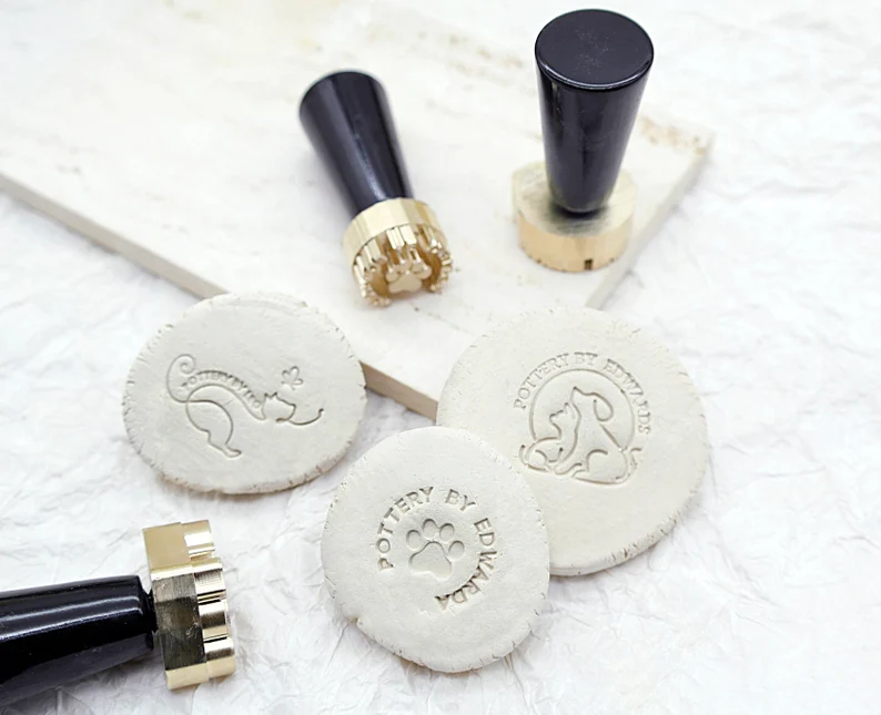 custom clay stamp