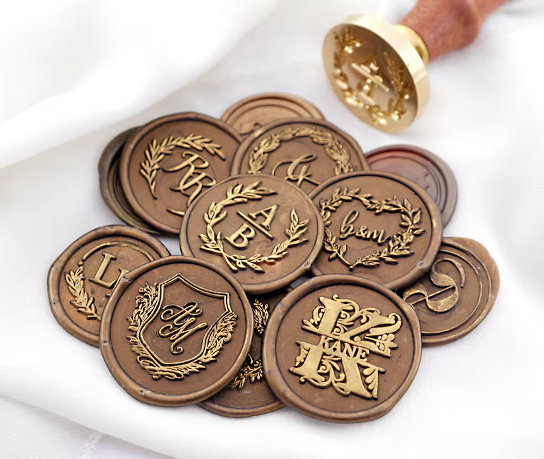 Custom Weddding Sealing Wax Stickers