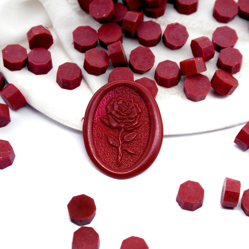 Bottle Seal Wax Beads, Holiday Red 1 lb.