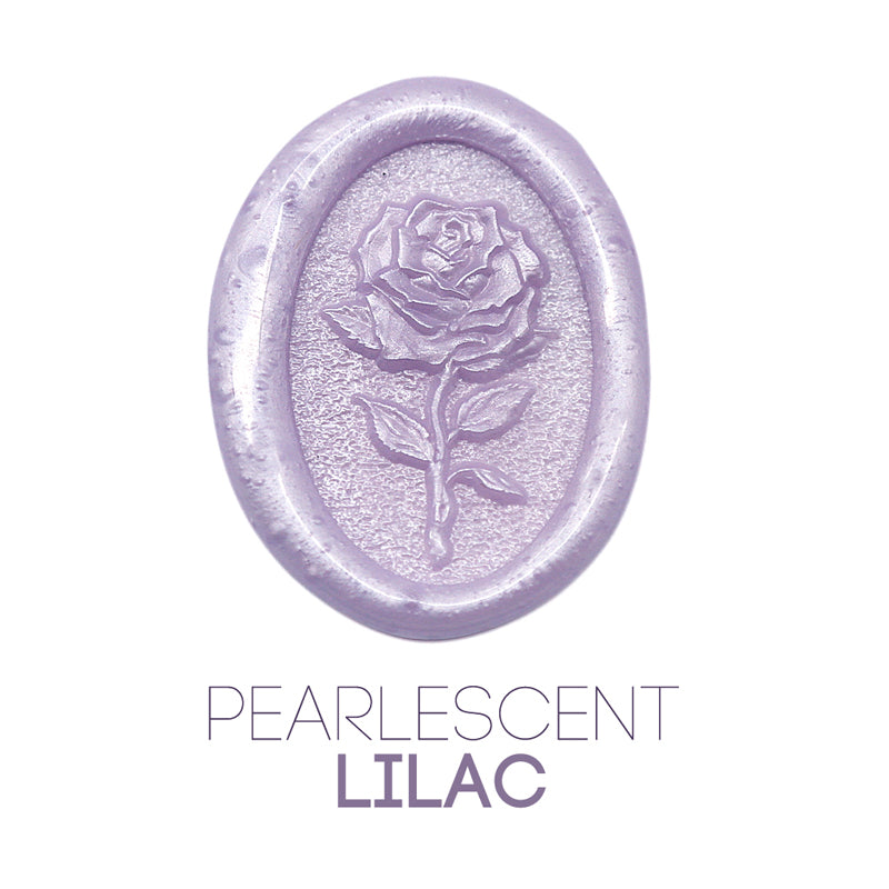 a rose flower wax seal just to show the effect of lilac sealing wax sticks.