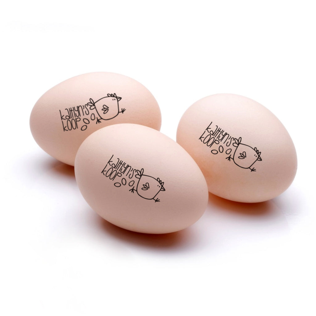 Custom Coop Name Chicken Egg Stamp