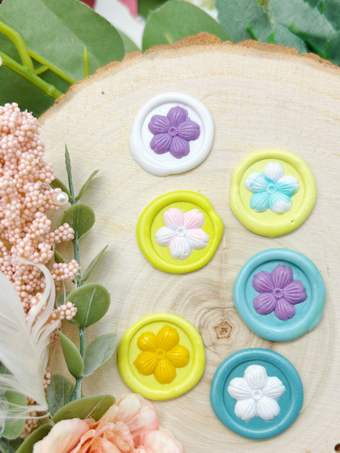 Let Sakura Bloom Forever: How to Create Colorful 3D Cherry Blossoms Wax Seals