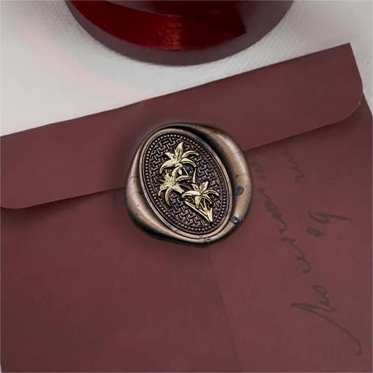 How to custom wax seal stamp to create lily seals