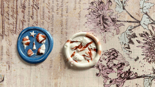 Create a Stunning Three-Color Ocean Shell Wax Seal: A DIY Guide