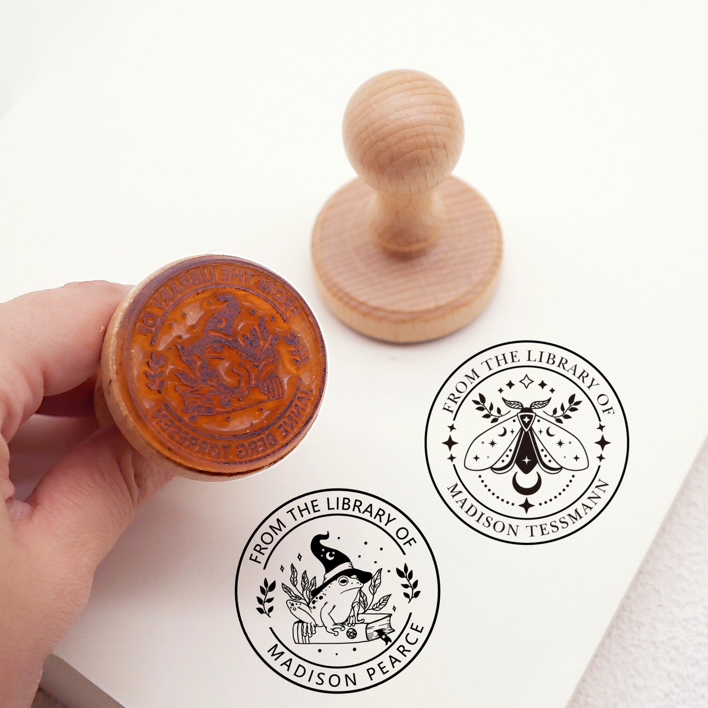 Custom Library Book Rubber Stamp