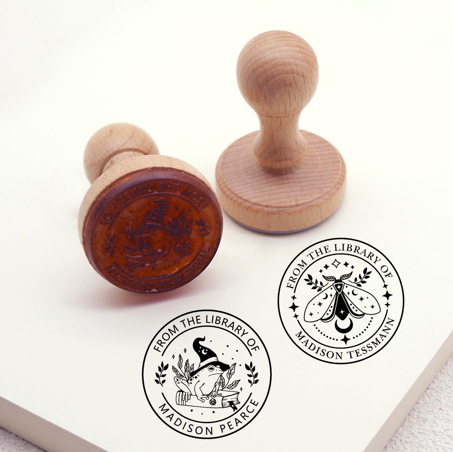 Custom Library Book Rubber Stamp