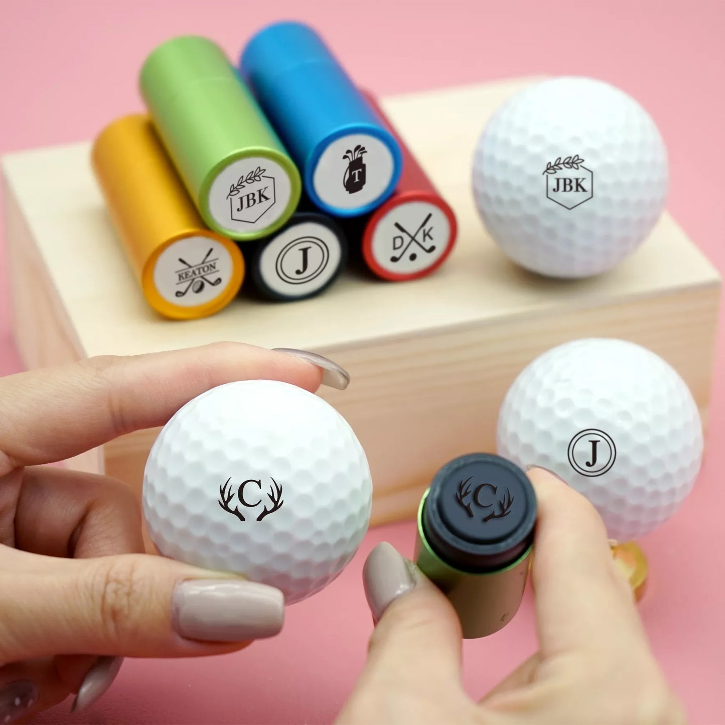 Custom Golf Stamp for Balls – Personalized Gift for Dad
