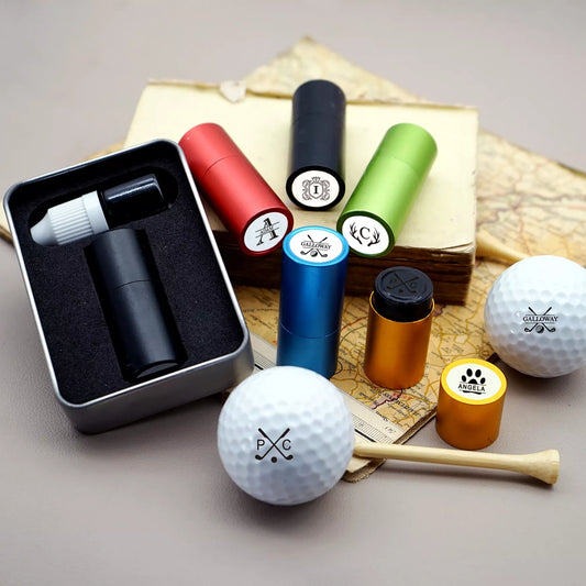 Custom Golf Stamp Gift Box | Personalized Golf Set | sealingwaxstamp