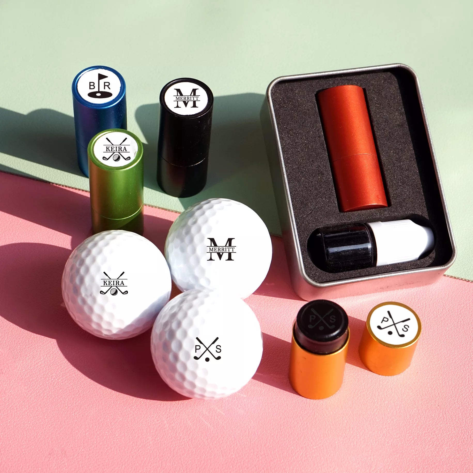 Personalized Golf Ball Marker Stamp – Custom Initial Stamp-SEALINGWAXSTAMP
