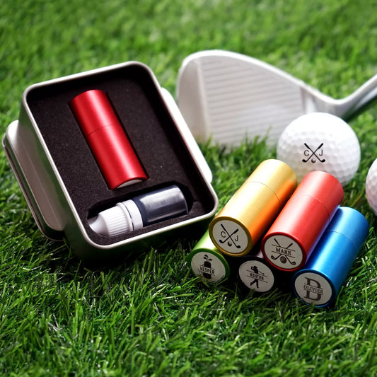 Personalized Golf Marker | Custom Stamp Gift Set