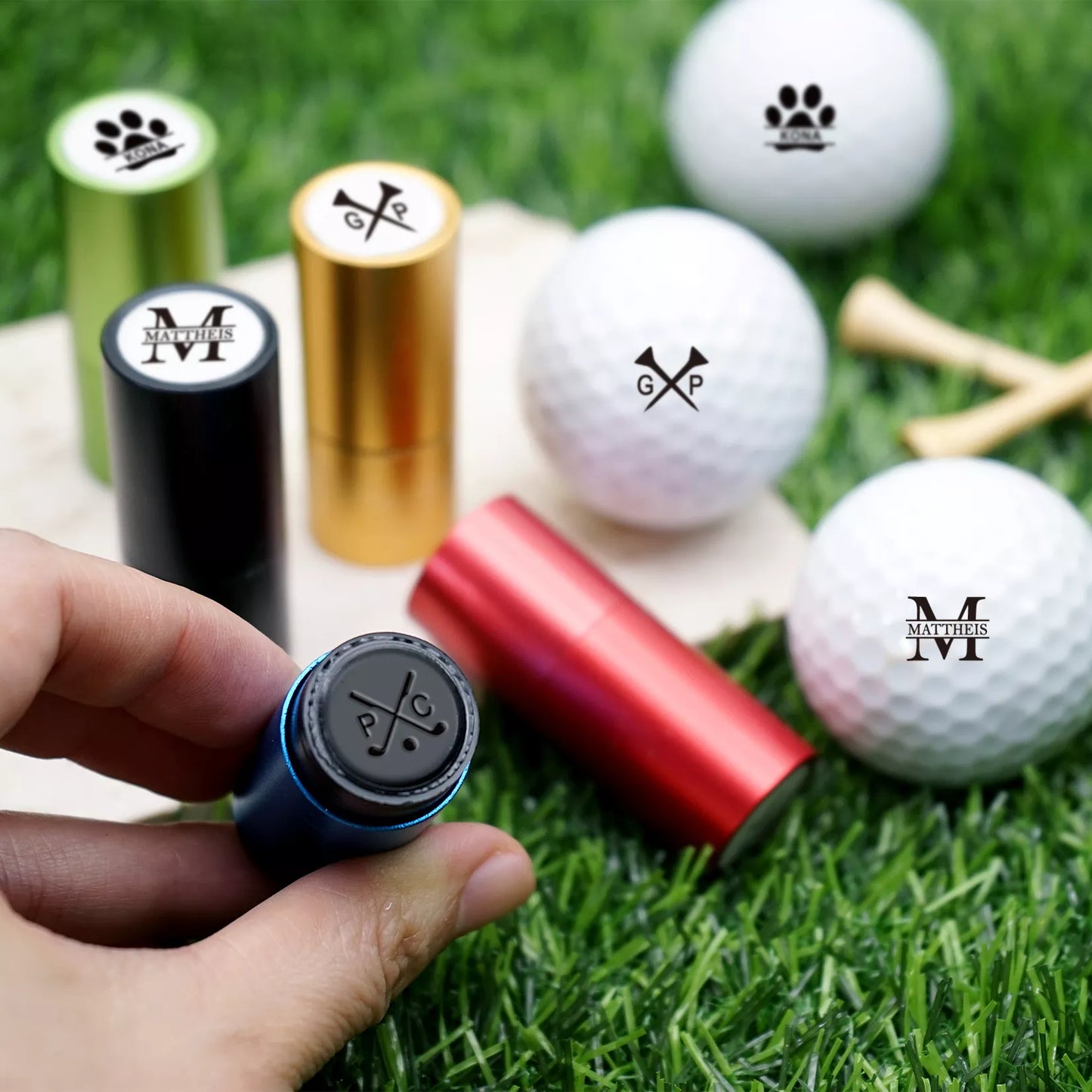 Custom Name Golf Ball Stamp – Unique Golf Gift Idea | sealingwaxstamp