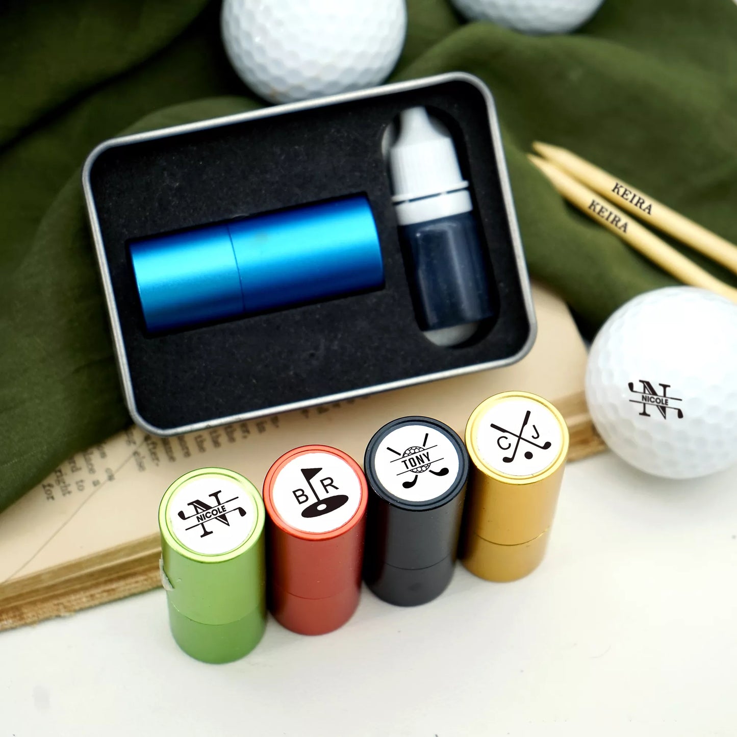 Custom Golf Ball Stamp for Men | Personalized Golf Gift | sealingwaxstamp