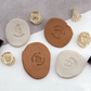 Brass Clay Stamp | Custom Initial Logo Stamps for Soap