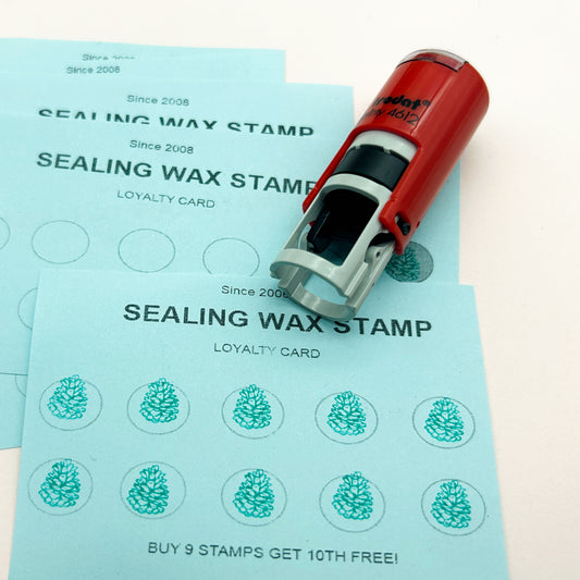 Custom Logo Monogram Mini Loyalty Cards Stamps