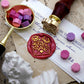 Wax Seal Stamp, created a wax seal with flower envelope design