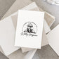 Custom your Book Stamp, with text from the library of your name, mushroom and book graphic.