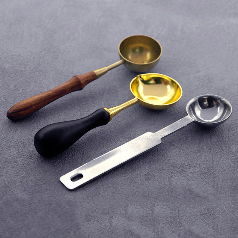 Wooden Wax Seal Spoon, Handmade Sealing Wax Spoon, Wax Melt Spoon, Wax  Sealing Stamp, Wax Stamps, Wax Seal Supplies 