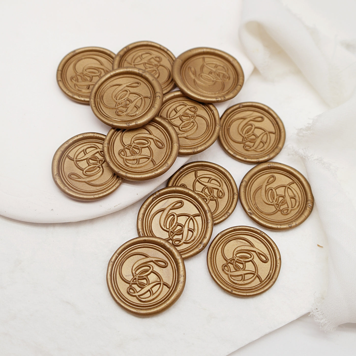 Personalized Calligraphy Initials Wax Seals – sealingwaxstamp